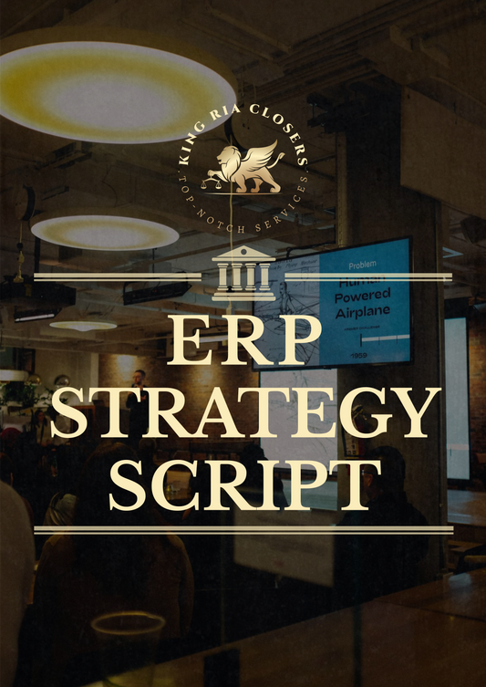 Optimise your business operations with our expert ERP strategy script service. Our team of experienced consultants will help you develop a tailored plan to streamline your processes, improve efficiency, and drive growth. With our industry-specific expertise and human-centric approach, you'll be able to scale your business with confidence. Get started today and discover the benefits of optimised operations!