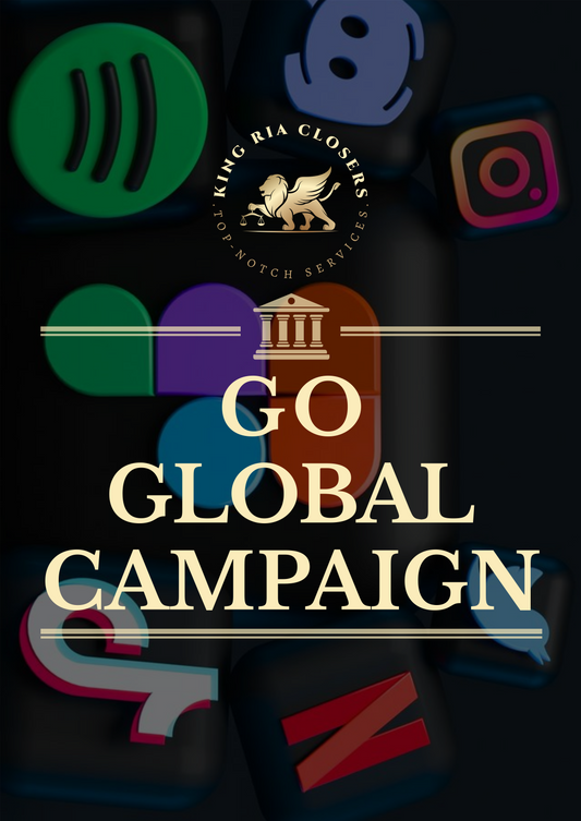 Scale your brand to new heights with our premium Go Global Campaign. Our expert team crafts a showstopping video campaign that positions your brand as an international sensation, leveraging cutting-edge marketing strategies and creative storytelling to elevate your presence and drive business growth.